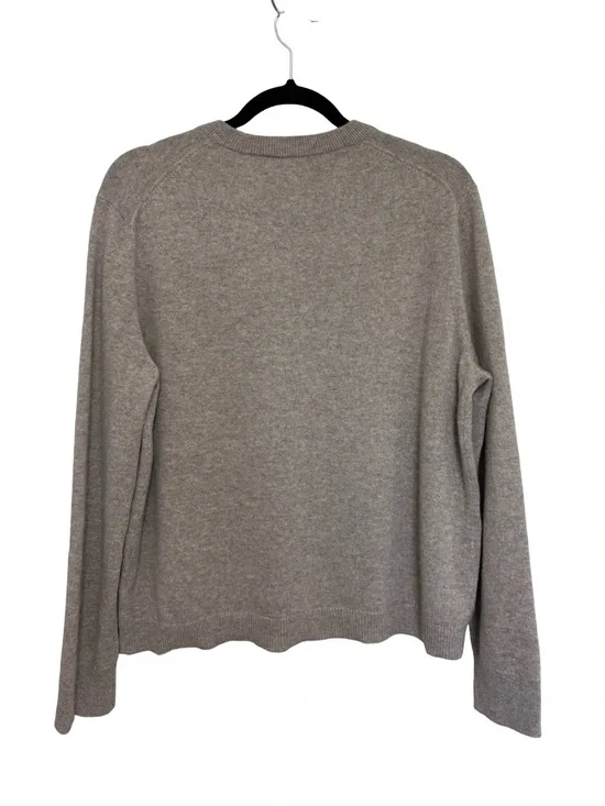 Jenni Kayne Flynn 100% Cashmere V-Neck Sweater in Oatmeal - Size M - Picture 2 of 5